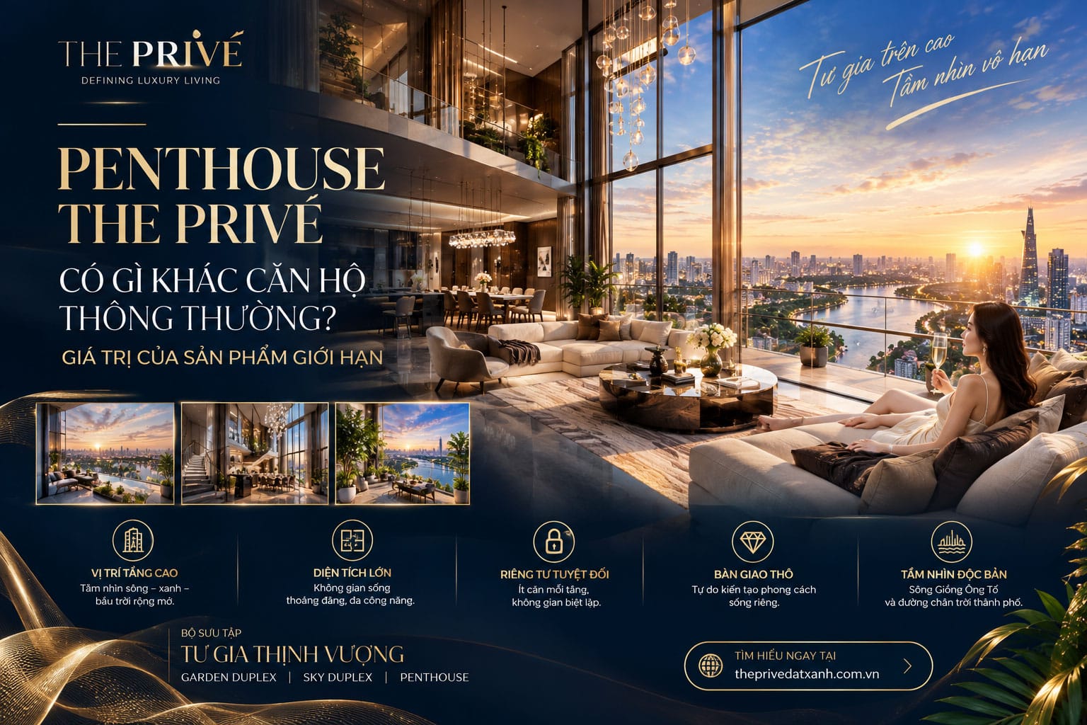 Penthouse The Privé Có Gì Khác Căn Hộ Thông Thường?